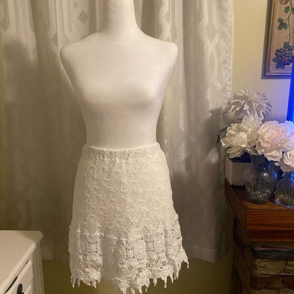 Temptation Positano Mini Skirt White Size Medium